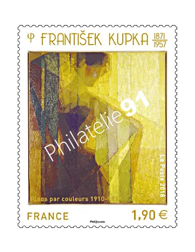 Timbre n° 5206, František Kupka 1871-1957 Plans par couleurs 1910-1911, timbres France