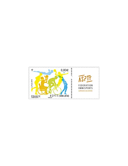 Timbre n° 5208, ASPTT 1898-2018, timbres France
