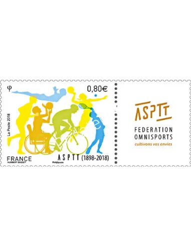 Timbre n° 5208, ASPTT 1898-2018, timbres France