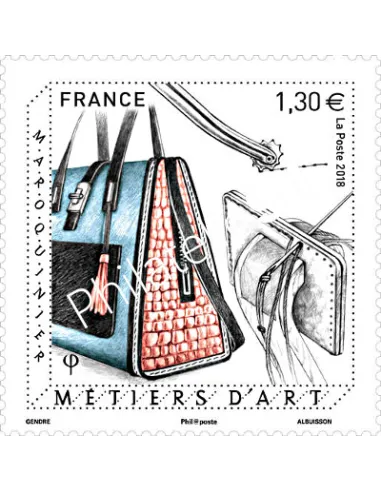 Timbre n° 5209, Métiers d’arts : maroquinier, timbres France