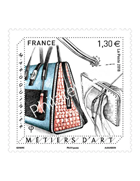 Timbre n° 5209, Métiers d’arts : maroquinier, timbres France
