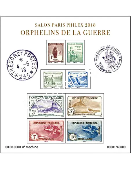 F 5226 - BLOC ORPHELINS DE LA GUERRE, timbres France