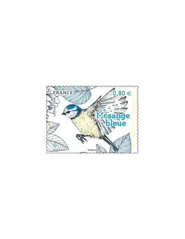 Timbre n° 5238, Les oiseaux de nos jardins - La mésange bleue, timbres France