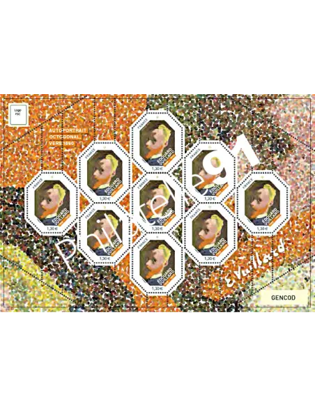 Feuille 5237A EDOUARD VUILLARD, timbres France