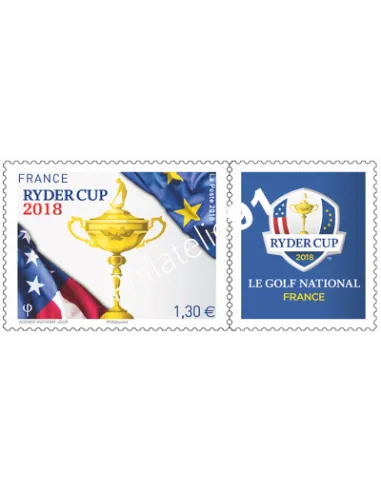 Timbre n° 5245, Timbre Ryder Cup 2018, timbres France