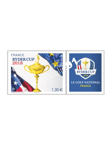 Timbre n° 5245, Timbre Ryder Cup 2018, timbres France