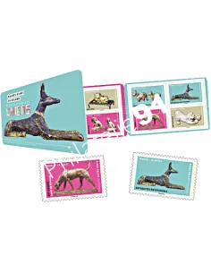 Carnet 1516, Carnet Oeuvres d'Art Chiens, timbres France