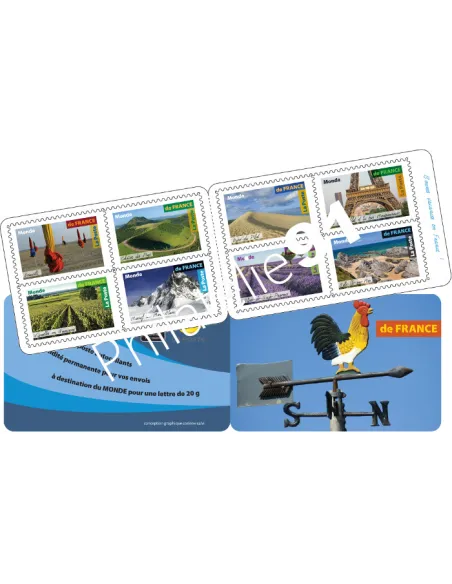 Carnet 1540, Carnet Paysages de France, timbres France