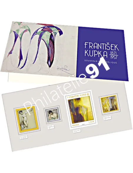 Bloc souvenir Frantisek Kupka, timbres France