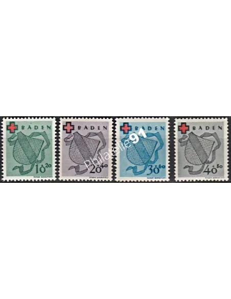 BADE - n° 38 à 41  - Timbres des Colonie françaises