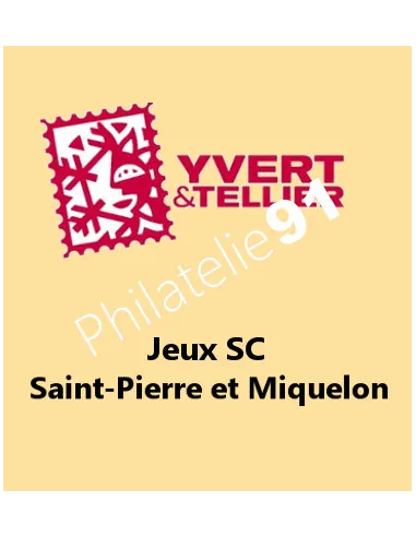 Saint-Pierre et Miquelon,Jeu SC, collection matériel philatélique