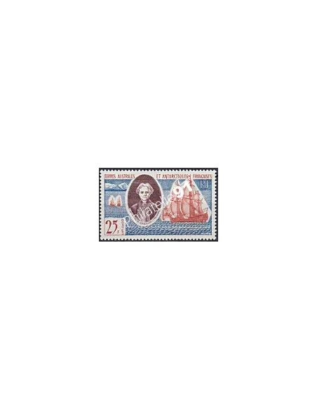 Timbre des TAAF n° 18, Chevalier de Kerguelen Trémarec, timbres dom tom
