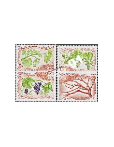 MONACO - n° 1581 à 1584 -(Issu du BF 38)  Les 4 saisons de la vigne