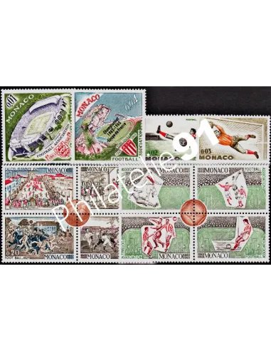 MONACO - n°  620 à 631 (sauf 623A) ** - Centenaire du football