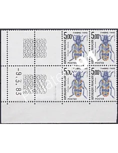 Coin daté sur Timbre-Taxe n° 112, Collection timbres France