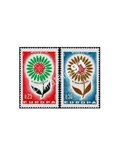 MONACO - n°  652 - 653 - EUROPA - 1964 - Fleur