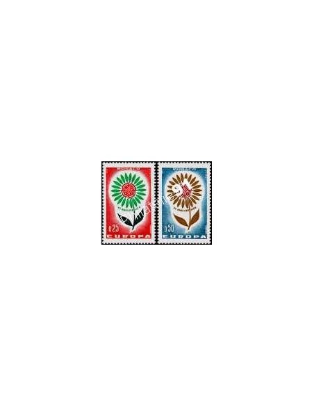 MONACO - n°  652 - 653 - EUROPA - 1964 - Fleur