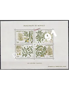 Bloc n° 43 de MONACO - Les quatre saisons de l'olivier