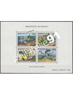 Bloc n° 51 de MONACO - Les quatre saisons du citronnier