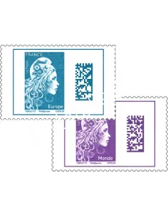 timbres Marianne l'engagée 2018 n° 5257 et 5258, collection timbres France