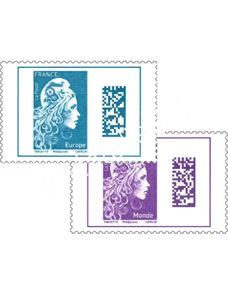 timbres Marianne l'engagée 2018 n° 5257 et 5258, collection timbres France