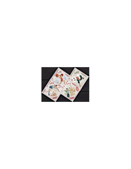 MONACO n° 654 à 657 - Jeux olympiques de Tokyo - Timbres Monaco