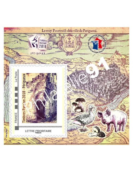 Bloc ffap n°15, Timbres-Passion 2018, collection timbres France
