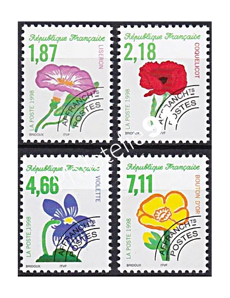 préoblitérés n° 240 à 243, collection Timbres France