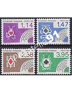 préoblitérés n° 182 à 185, collection Timbres France