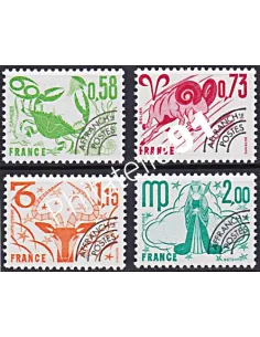 préoblitérés n° 150 à 153, collection Timbres France