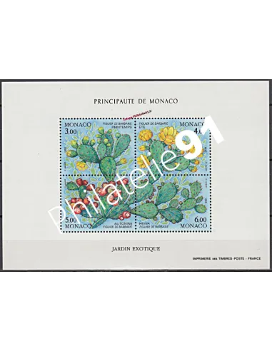 Timbres de MONACO - BF n° 55 - Les quatre saisons du figuier