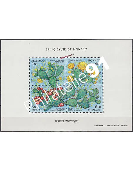 Timbres de MONACO - BF n° 55 - Les quatre saisons du figuier