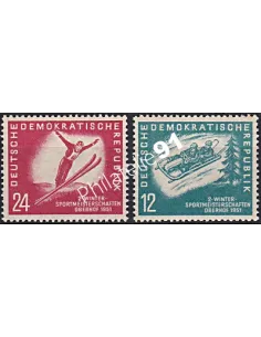 Allemagne, DDR, n° 32 à 33, collection timbres Europe