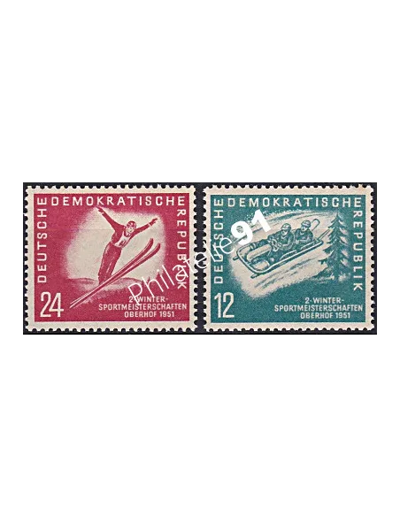 Allemagne, DDR, n° 32 à 33, collection timbres Europe