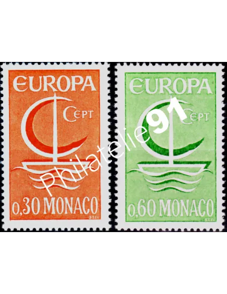 MONACO - n°  698 - 699 - EUROPA - 1966