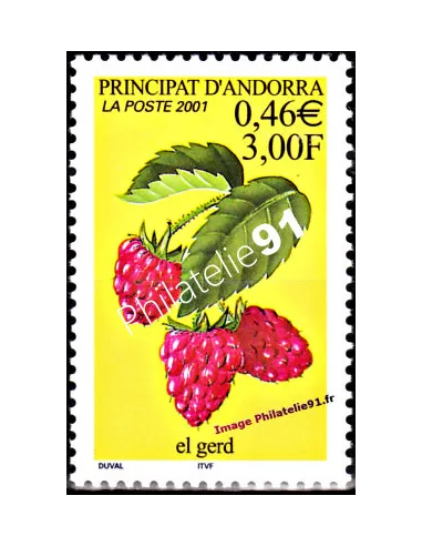 Timbre d'Andorre Français n° 547 - Thématique: fruit