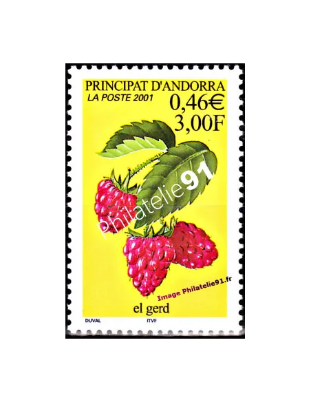 Timbre d'Andorre Français n° 547 - Thématique: fruit
