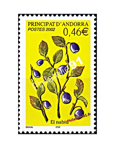 Timbre d'Andorre Français n° 570 - Thématique: fruits