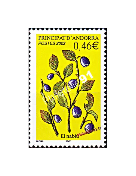 Timbre d'Andorre Français n° 570 - Thématique: fruits