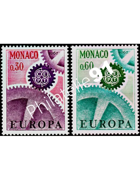 MONACO - n°  729 - 730 - EUROPA - 1967