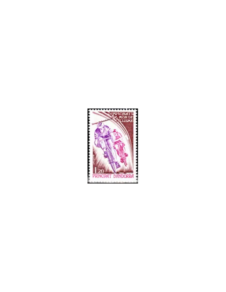 Timbre neuf  d'Andorre Français- n°  288 - Thématique : Vélo