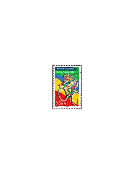 Timbre d'Andorre Français n° 677 - Thématique: Vélo