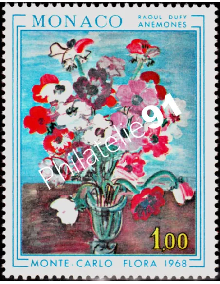 Timbre de MONACO n° 743 - Floralies internationales à Monte-Carlo