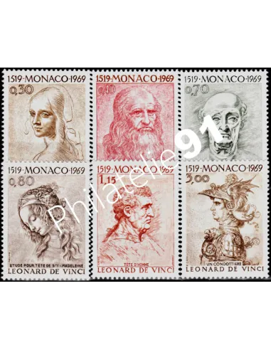 MONACO - n°  799 à 804 ** - Léonard de Vinci