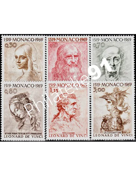 MONACO - n°  799 à 804 ** - Léonard de Vinci