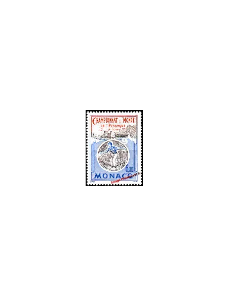 Timbre de MONACO n° 1742 - Championnats du monde de pétanque à Monaco