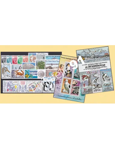 année complète des timbres des TAAF de 2002, Timbres des DOM TOM