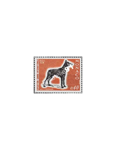 Timbre de MONACO - Chien - Doberman