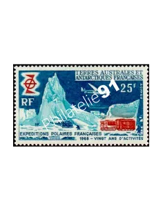 Timbre des TAAF n°31, Expéditions polaires françaises, timbres Dom Tom