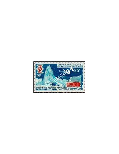 Timbre des TAAF n°31, Expéditions polaires françaises, timbres Dom Tom